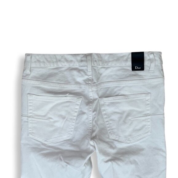 Dior button fly slim 17.5 white men jeans size 29 - Picture 4 of 9